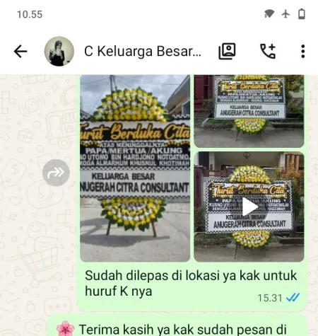 Pengiriman Papan Bunga Duka Citra Gran Cibubur